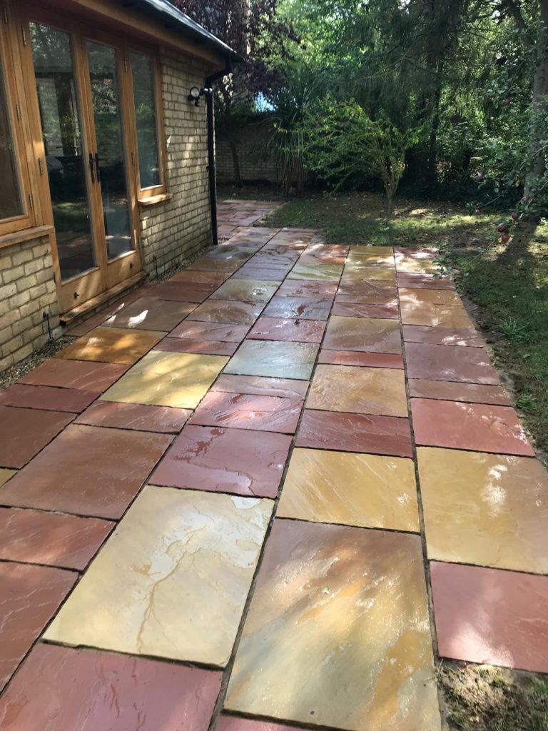 after patio cleaning